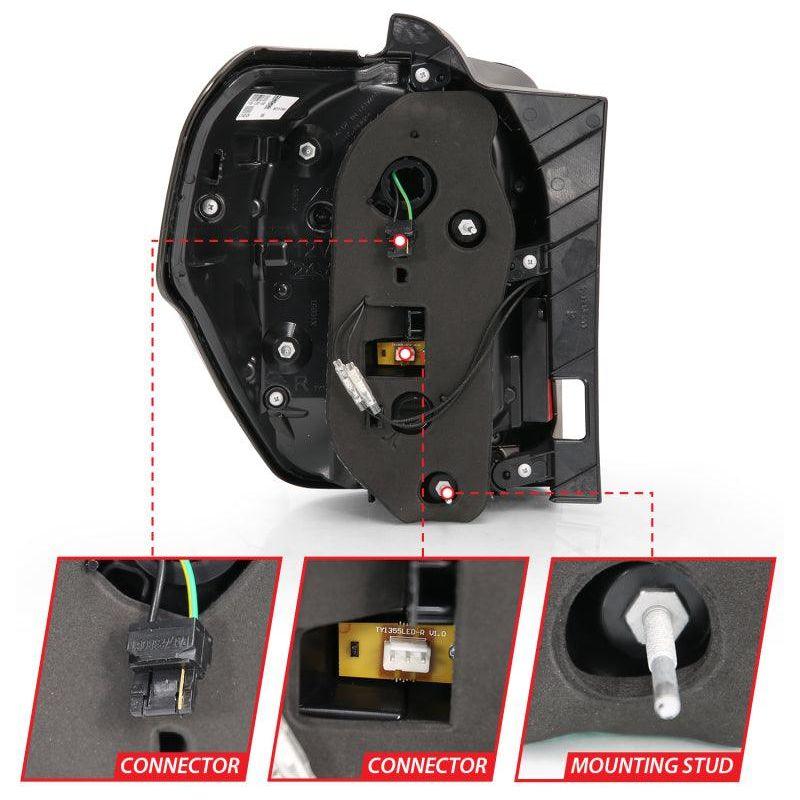 ANZO 311312 - ANZ311312 - ANZO 2014-2020 Toyota 4Runner T.L Black Housing Smoke Lens Red Light Bar W/Sequential - Shipped in Europe - Tuningsupply.com