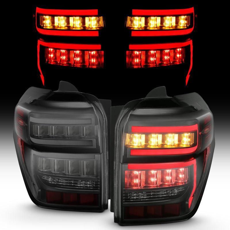 ANZO 311312 - ANZ311312 - ANZO 2014-2020 Toyota 4Runner T.L Black Housing Smoke Lens Red Light Bar W/Sequential - Shipped in Europe - Tuningsupply.com
