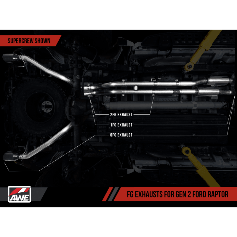 AWE Tuning 3020-11022 - AWE3020-11022 - AWE Tuning 2017+ Ford Raptor 2 FG Performance H-Pipe - Shipped in Europe - Tuningsupply.com