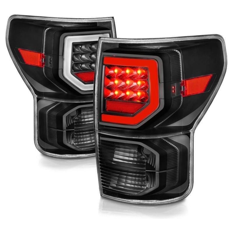 ANZO 311386 - ANZ311386 - ANZO 07-11 Toyota Tundra Full LED Taillights Black Housing Clear Lens G2 (w/C light Bars) - Shipped in Europe - Tuningsupply.com