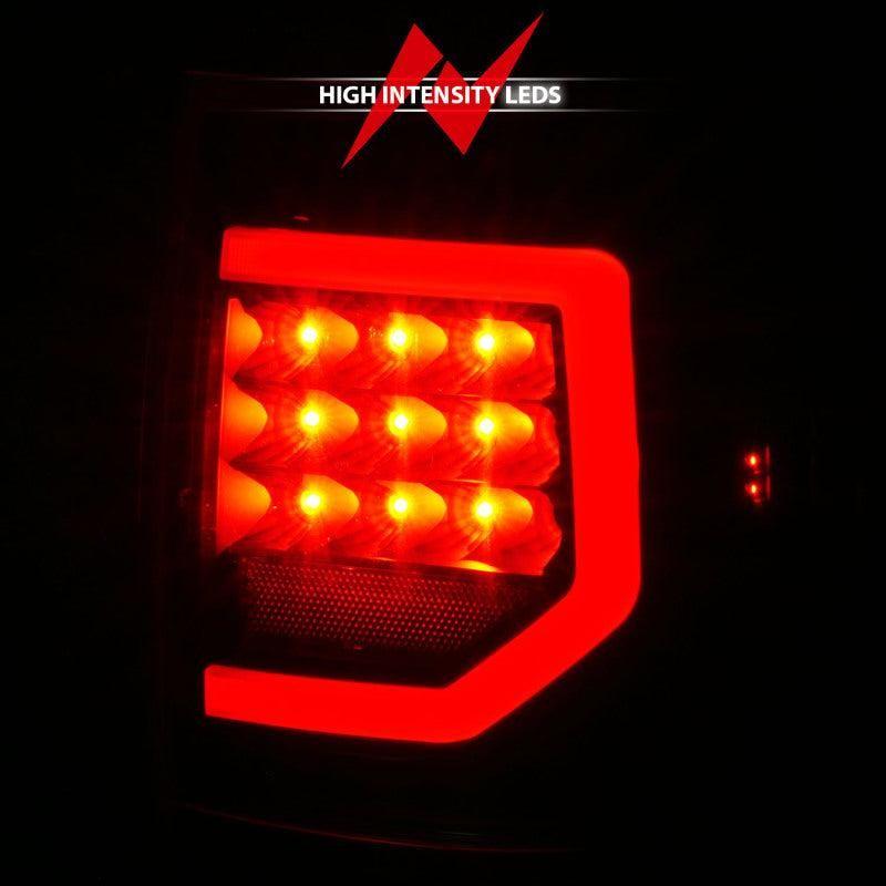 ANZO 311386 - ANZ311386 - ANZO 07-11 Toyota Tundra Full LED Taillights Black Housing Clear Lens G2 (w/C light Bars) - Shipped in Europe - Tuningsupply.com