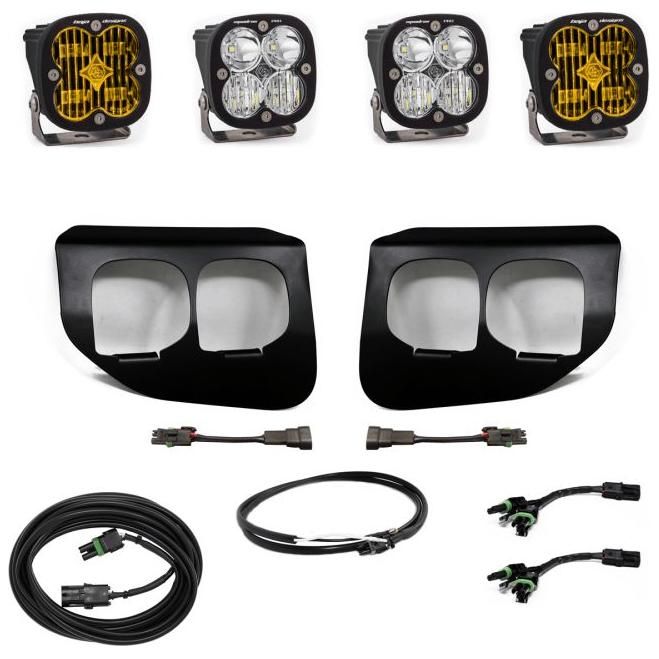 Baja Designs 447739UP - BAJ447739UP - Baja Designs Ford Super Duty (20-On) Fog Lights FPK Amber SAE/Sport DC Baja Designs w/Upfitter - Shipped in Europe - Tuningsupply.com