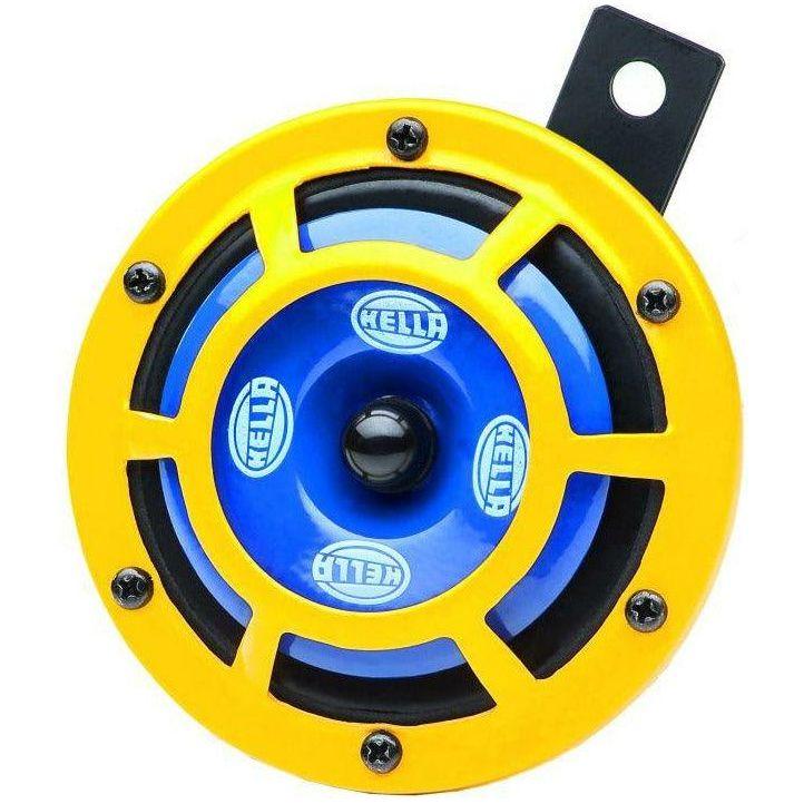 Hella LAH31000001 - HELLAH31000001 - Hella Sharptone Horn Kit 12V 415/350Hz Yellow (3BB922000731 = H31000001) (Min Qty 360) - Shipped in Europe - Tuningsupply.com
