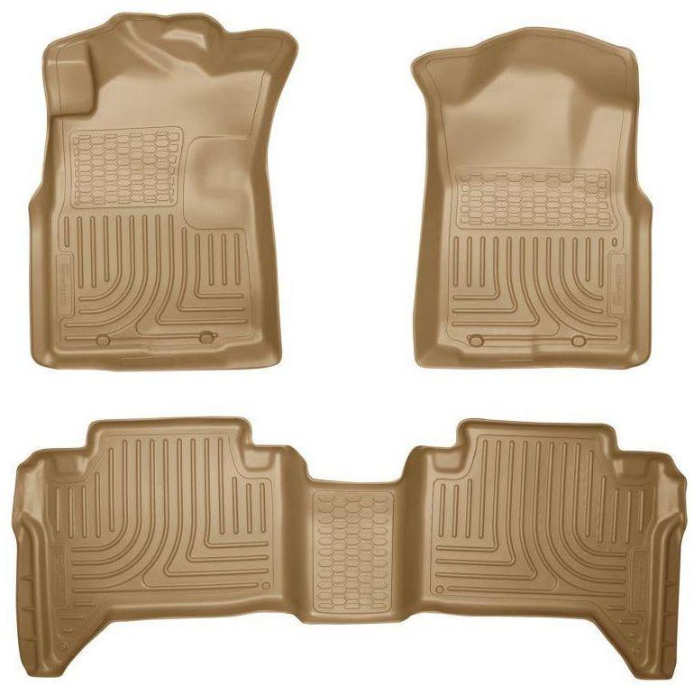 Husky Liners 98953 - HSL98953 - Husky Liners 05-13 Toyota Tacoma WeatherBeater Combo Tan Floor Liners - Shipped in Europe - Tuningsupply.com