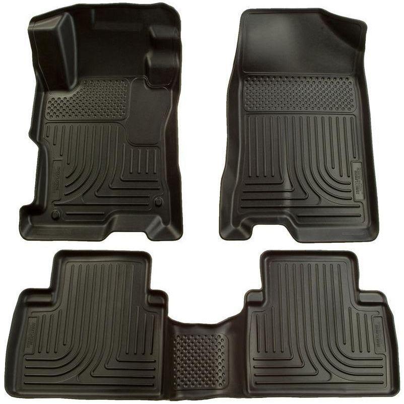 Husky Liners 98301 - HSL98301 - Husky Liners 06-09 Ford Fusion/07-09 Lincoln MKZ (FWD) WeatherBeater Combo Black Floor Liners - Shipped in Europe - Tuningsupply.com