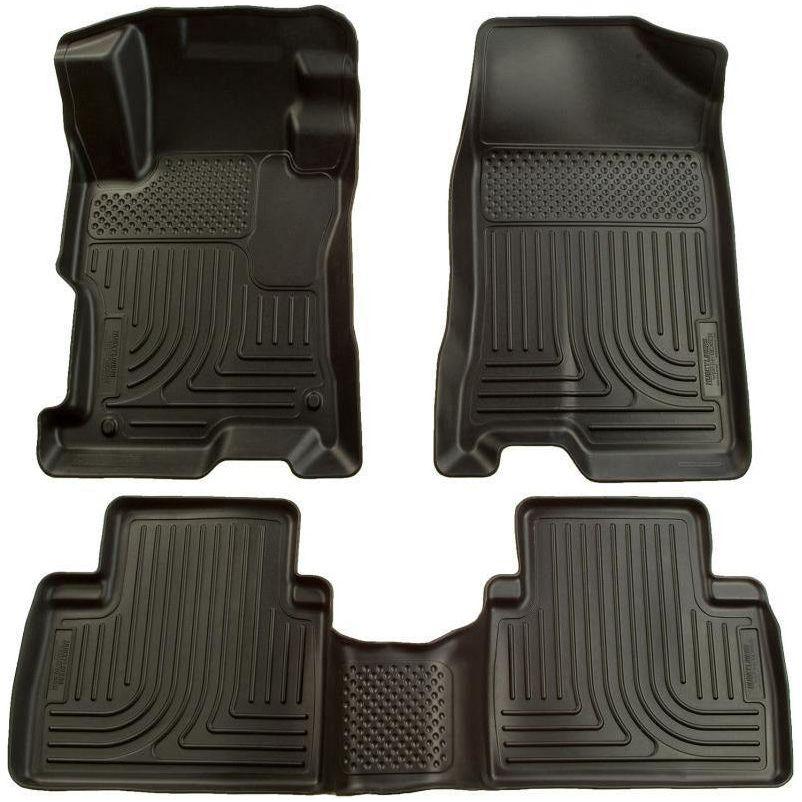 Husky Liners 98301 - HSL98301 - Husky Liners 06-09 Ford Fusion/07-09 Lincoln MKZ (FWD) WeatherBeater Combo Black Floor Liners - Shipped in Europe - Tuningsupply.com