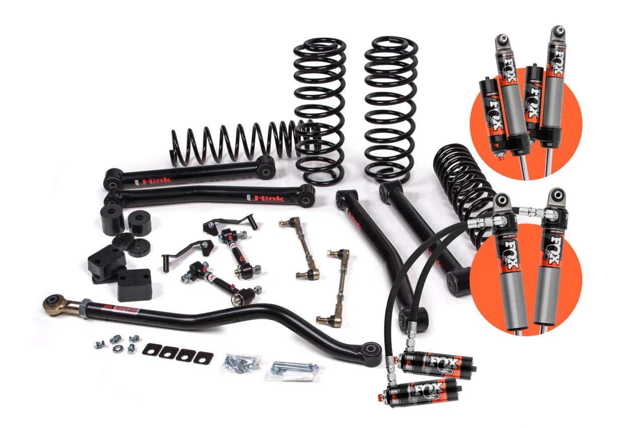 FOX - JKSJSPEC146PES - JKS 18-21 Jeep JL J-Konnect 3in 2Dr w/Fox 2.5 Performance Elite Series Shocks HD Rate Coils - Shipped in Europe - Tuningsupply.com