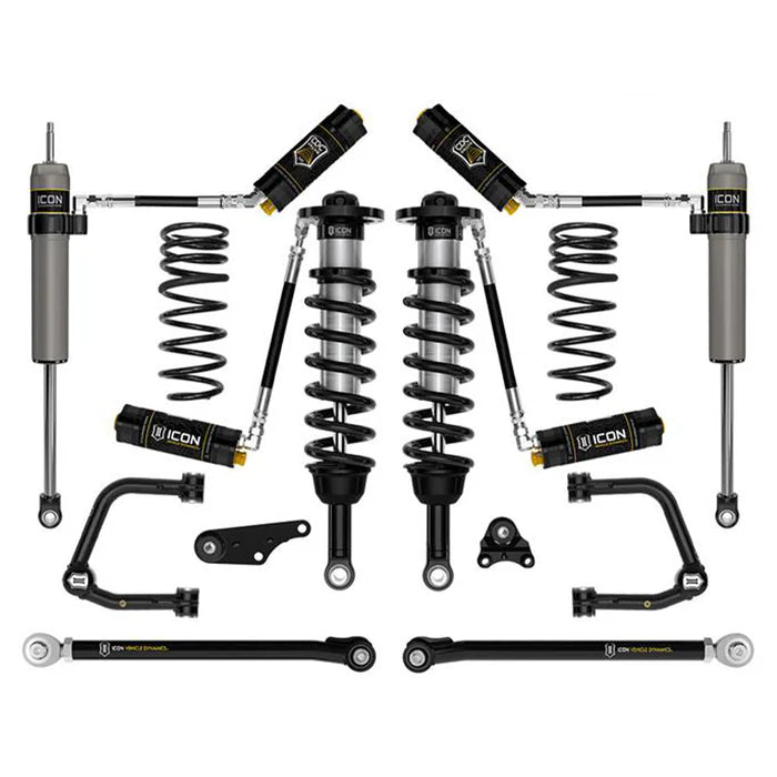 ICON - ICOK53298TS - ICON 24+ Toyota Tacoma 1.25-3in Lift Stage 8 Suspension System Tubular UCA w/ Rear Springs - Shipped in Europe - Tuningsupply.com