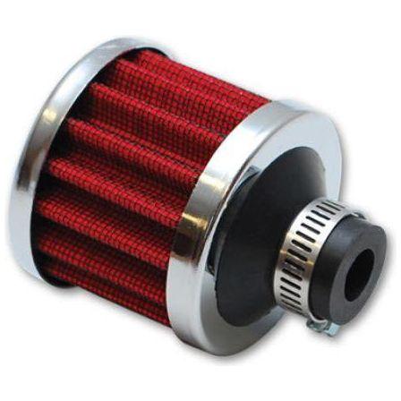 Vibrant 2167 - VIB2167 - Vibrant Crankcase Breather Filter w/Chrome Cap 2 1/8in 55mm Cone ODx2 5/8in 68mm Tallx1/2in 12mm ID - Shipped in Europe - Tuningsupply.com