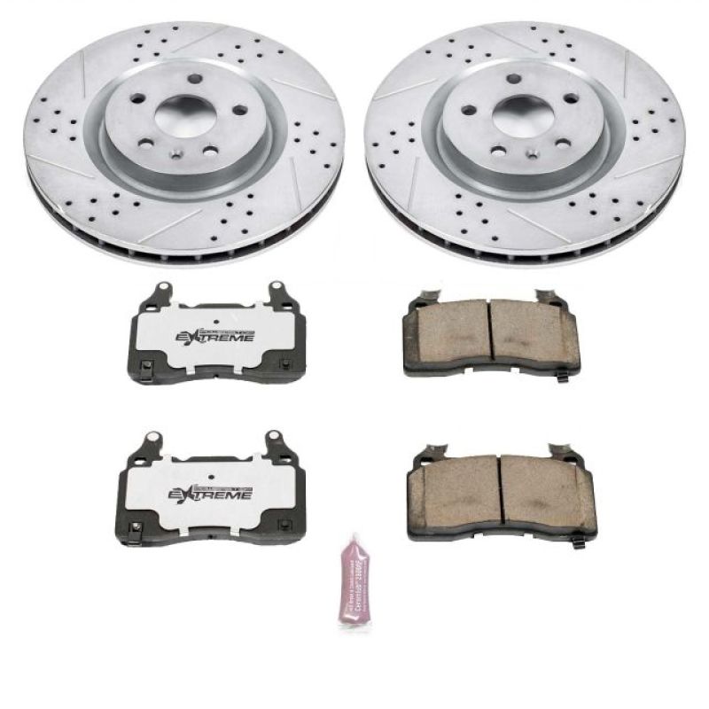 PowerStop K5602-26 - PSBK5602-26 - Power Stop 10-15 Chevrolet Camaro Front Z26 Street Warrior Brake Kit - Shipped in Europe - Tuningsupply.com
