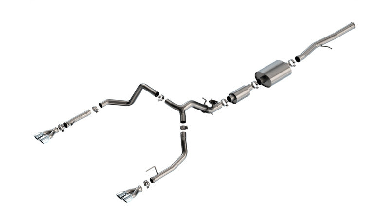 Borla 140995 - BOR140995 - Borla 2024 Chevy Silverado 1500 6.2L V8 S-Type Catback Exhaust w/ Simulator - Chrome - Shipped in Europe - Tuningsupply.com