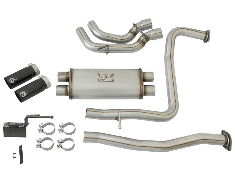 aFe 49-46126-B - AFE49-46126-B - aFe POWER Rebel Series 2-1/2in 409 SS Cat Back Exhaust w/ Black Tips 16-17 Nissan Titan V8 5.6L - Shipped in Europe - Tuningsupply.com