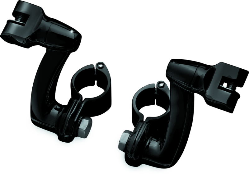 Kuryakyn 7571 - KUR7571 - Kuryakyn Longhorn Offset Peg Mounts With 1-1/4inch Clamp Black - Shipped in Europe - Tuningsupply.com