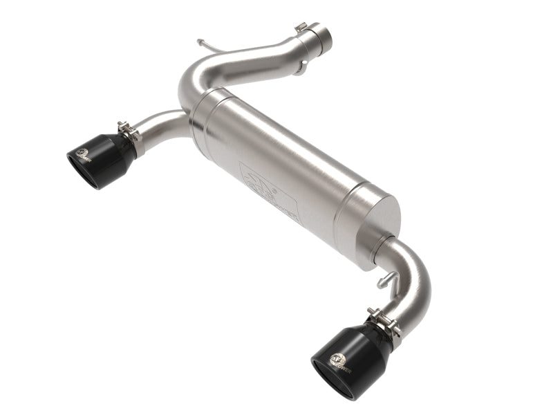aFe 49-33137-B - AFE49-33137-B - aFe Vulcan 3in 304 SS Axle-Back Exhaust 2021 Ford Bronco L4-2.3L (t)/V6-2.7L (tt) w/ Black Tips - Shipped in Europe - Tuningsupply.com