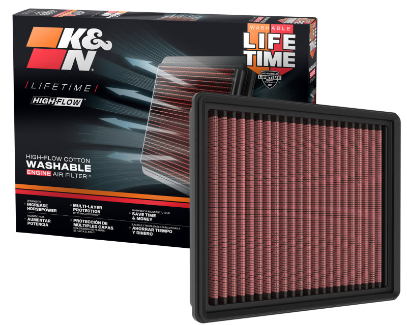 K&N Engineering 33-5122 - KNN33-5122 - K&N 2020 Ford Escape Hybrid L4-2.5L Replacement Air Filter - Shipped in Europe - Tuningsupply.com