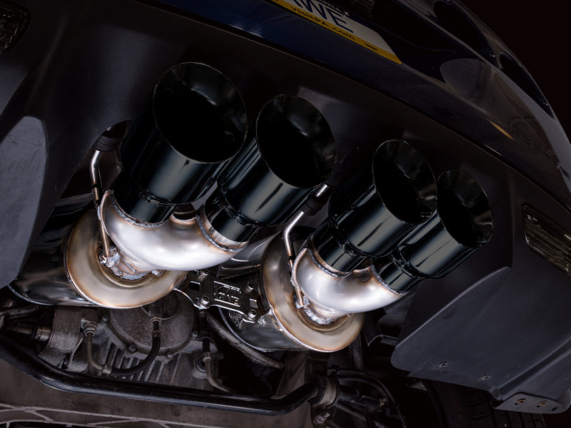 AWE Tuning 3015-43606 - AWE3015-43606 - AWE Tuning C6 Chevrolet Corvette Z06/ZR1 Touring Edition Axle-Back Exhaust w/ Diamond Black Tips - Shipped in Europe - Tuningsupply.com