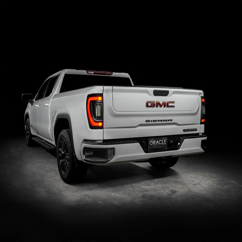 ORACLE Lighting 5927-504-T - ORL5927-504-T - Oracle 19-23 GMC Sierra Black Series Flush Style LED Tail Lights - Factory Halogen - Shipped in Europe - Tuningsupply.com
