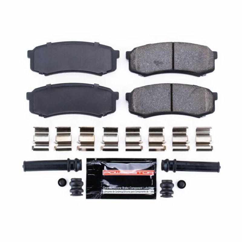 PowerStop Z23-606 - PSBZ23-606 - Power Stop 10-19 Lexus GX460 Rear Z23 Evolution Sport Brake Pads w/Hardware - Shipped in Europe - Tuningsupply.com