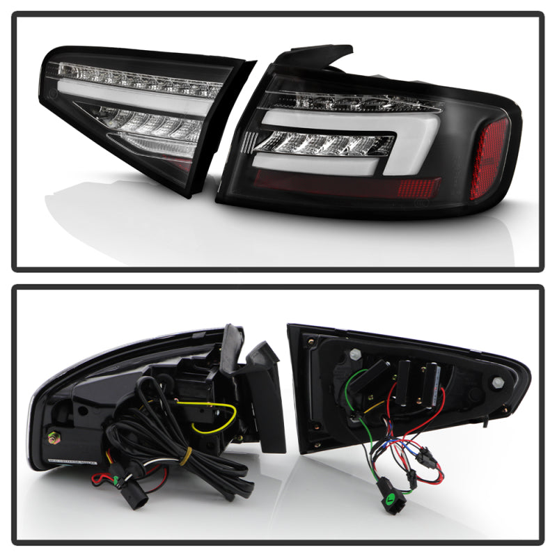 SPYDER 5087171 - SPY5087171 - Spyder 13-16 Audi A4 4DR LED Tail Lights LED Clear Reverse Lights - Black ALT-YD-AA413-SEQ-BK - Shipped in Europe - Tuningsupply.com