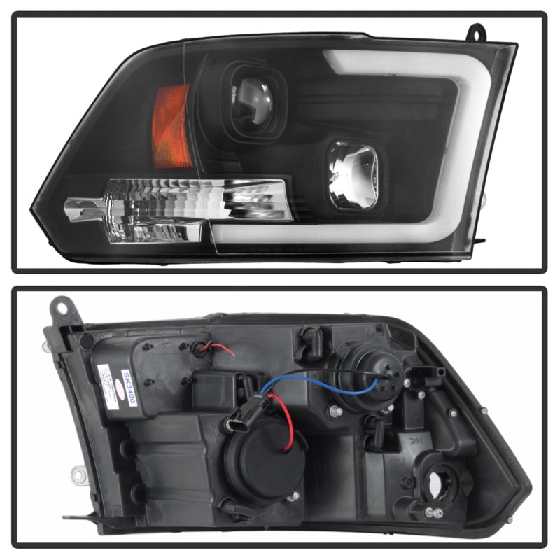 SPYDER 5084811 - SPY5084811 - Spyder 09-16 Dodge Ram 1500 Version 2 Headlights Light Bar DRL Black PRO-YD-DR09V2-LBDRL-BK - Shipped in Europe - Tuningsupply.com