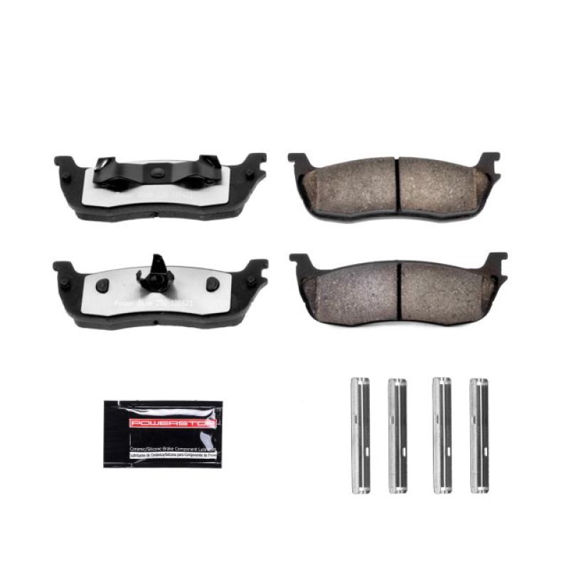 PowerStop Z36-711 - PSBZ36-711 - Power Stop 97-02 Ford Expedition Rear Z36 Truck & Tow Brake Pads w/Hardware - Shipped in Europe - Tuningsupply.com