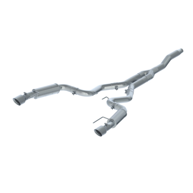 MBRP PS7275409 - MBRPS7275409 - MBRP 15-18 Ford Mustang EcoBoost 2.3L T409 3in Cat Back Dual Split Rear Exit (Race Version) - Shipped in Europe - Tuningsupply.com