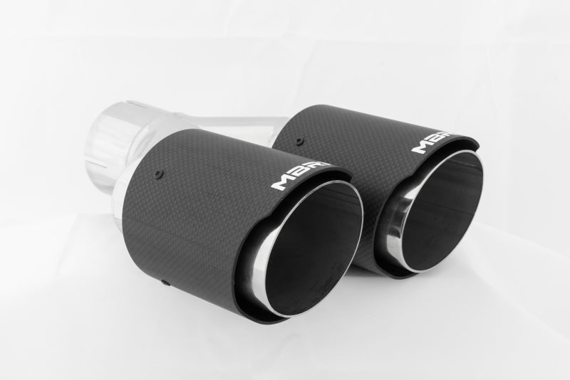 MBRP PT5171CF - MBRPT5171CF - MBRP Universal Carbon Fiber Dual Tip 3.5in OD/2.5in Inlet - Shipped in Europe - Tuningsupply.com