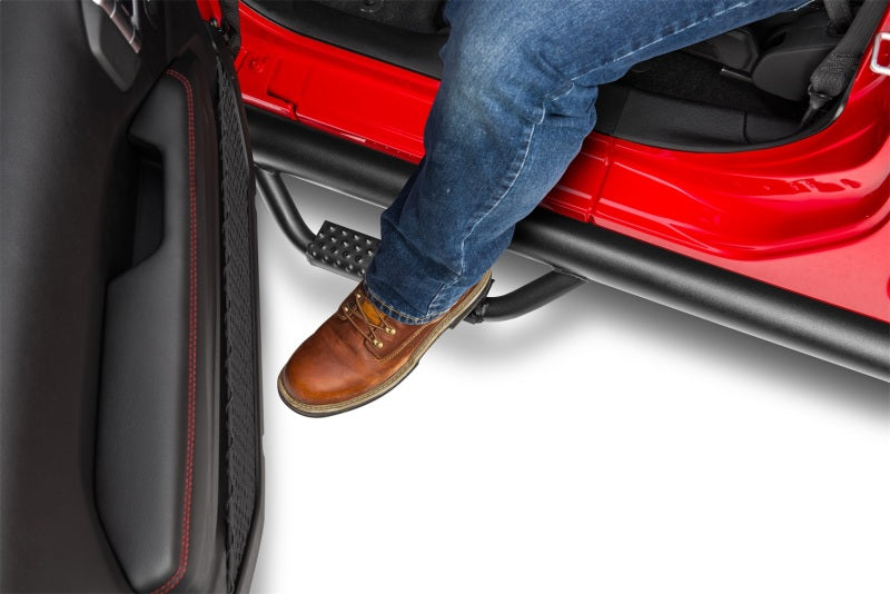 N-Fab - NFBJ0764 - N-Fab Nerf Step 07-17 Jeep Wrangler JK 4 Door All - Tex. Black - W2W - 3in - Shipped in Europe - Tuningsupply.com