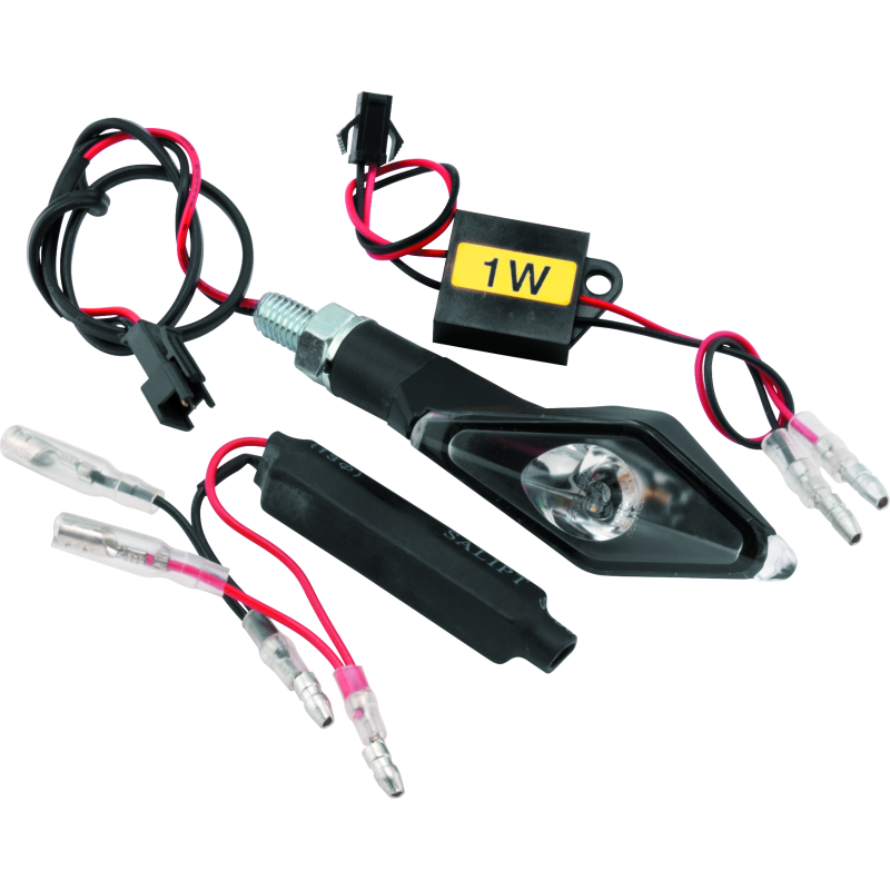 BikeMaster 266252 - BKM266252 - BikeMaster LED Alienangle Pair - Black - Shipped in Europe - Tuningsupply.com