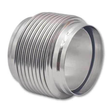 Vibrant 68944 - VIB68944 - Vibrant SS Bellow Assembly w/ Solid Liner 4in inlet/outlet ID x 4in overall L Electro Polished - Shipped in Europe - Tuningsupply.com
