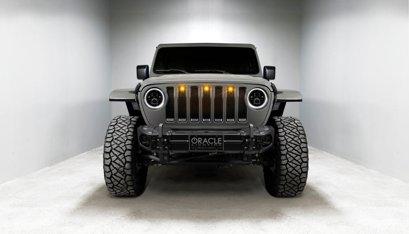 ORACLE Lighting 5769J-001 - ORL5769J-001 - Oracle Jeep Wrangler JL/Gladiator JT 7in. High Powered LED Headlights (Pair) - White - Shipped in Europe - Tuningsupply.com