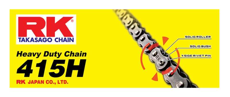 RK Chain 415H-120 - RKC415H-120 - RK Chain RK-M 415H-120L - Natural - Shipped in Europe - Tuningsupply.com