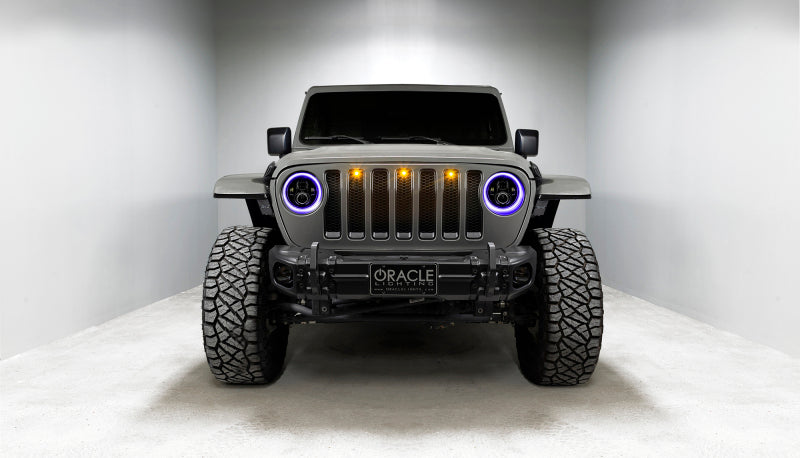 ORACLE Lighting 5769J-332 - ORL5769J-332 - Oracle Jeep Wrangler JL/Gladiator JT 7in. High Powered LED Headlights (Pair) - Dynamic - Shipped in Europe - Tuningsupply.com