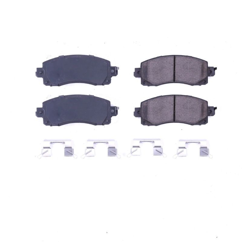 PowerStop 17-2045 - PSB17-2045 - Power Stop 18-19 Subaru Crosstrek Front Z17 Evolution Ceramic Brake Pads w/Hardware - Shipped in Europe - Tuningsupply.com