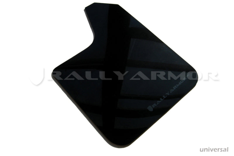 Rally Armor MF12-UR-BLK-MBK - RALMF12-UR-BLK-MBK - Rally Armor Universal UR Black Mud Flap w/ Metallic Black Logo - Shipped in Europe - Tuningsupply.com