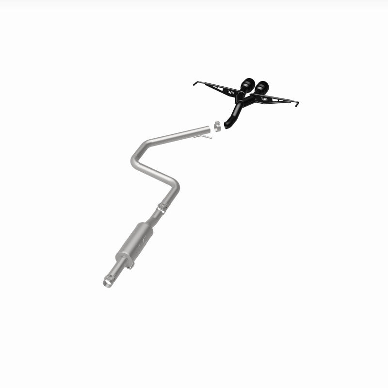 Magnaflow 19455 - MAG19455 - MagnaFlow 2019 Hyundai Veloster 1.6L 2.5in Center Exit Stainless Steel Cat-Back Exhaust w/Blk Tips - Shipped in Europe - Tuningsupply.com