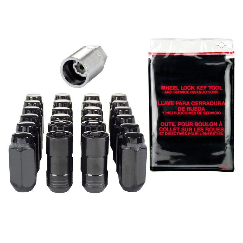 McGard 84622 - MCG84622 - McGard 6 Lug Hex Install Kit w/Locks (Cone Seat Nut) M14X1.5 / 13/16 Hex / 1.945in. Length - Black - Shipped in Europe - Tuningsupply.com