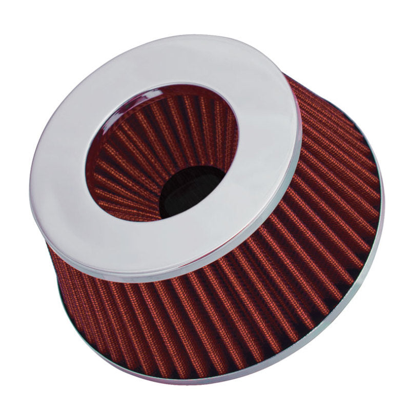 Spectre 8162 - SPE8162 - Spectre Adjustable Conical Air Filter 2-1/2in. Tall (Fits 3in. / 3-1/2in. / 4in. Tubes) - Red - Shipped in Europe - Tuningsupply.com