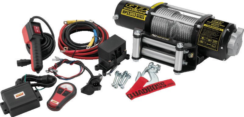 QuadBoss 608850 - QBS608850 - QuadBoss Winch 5000Lb W/ Cable - Shipped in Europe - Tuningsupply.com