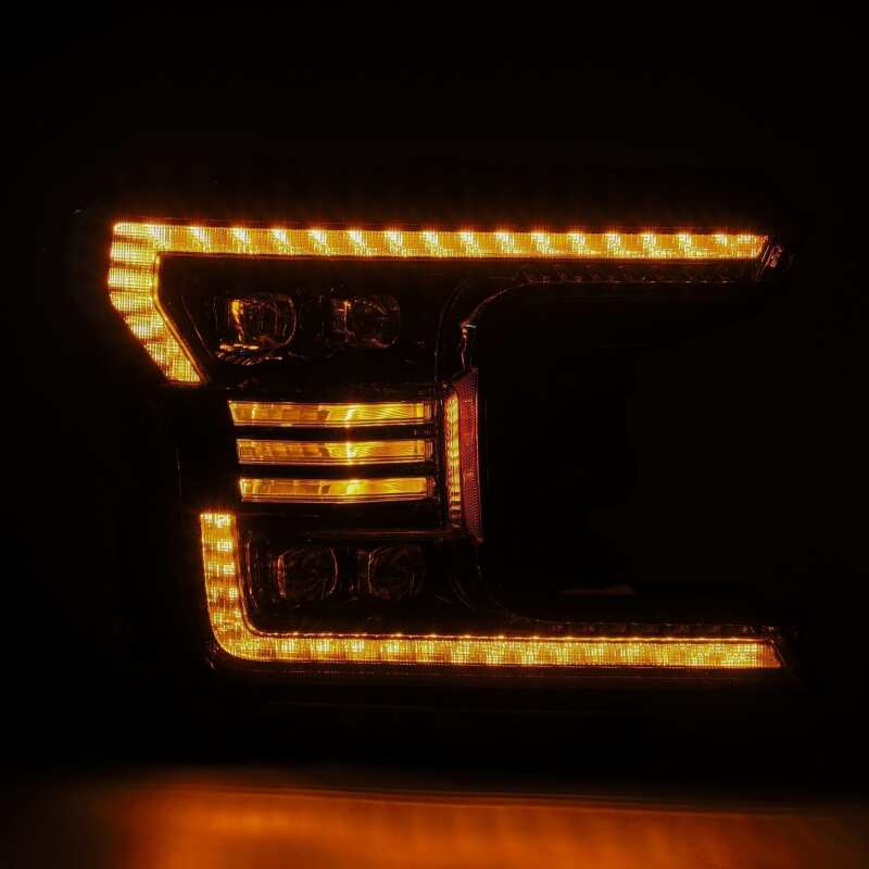 AlphaRex - ARX880165 - AlphaRex 18-20 Ford F-150 NOVA LED Proj Headlight Plank Style Alpha Blk w/Activ Light/Seq Signal/DRL - Shipped in Europe - Tuningsupply.com