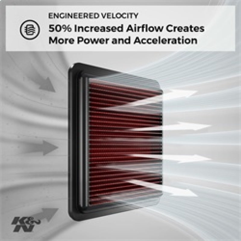 K&N Engineering 33-2964 - KNN33-2964 - K&N Replacement Air Filter CHEVROLET CRUZE 1.8L L4 - Shipped in Europe - Tuningsupply.com