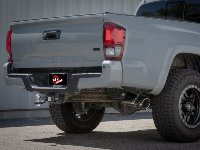 aFe 49-46063-B - AFE49-46063-B - aFe 16-22 Toyota Tacoma Apollo GT Series 2.5in. - 3in. 409 SS Cat-Back Exhaust System w/ Black Tip - Shipped in Europe - Tuningsupply.com