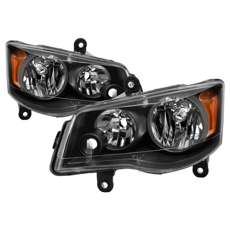 SPYDER 9042492 - SPY9042492 - xTune 11-17 Dodge Grand Caravan OEM Style Headlights - Black (HD-JH-CHRTC08-AM-BK) - Shipped in Europe - Tuningsupply.com