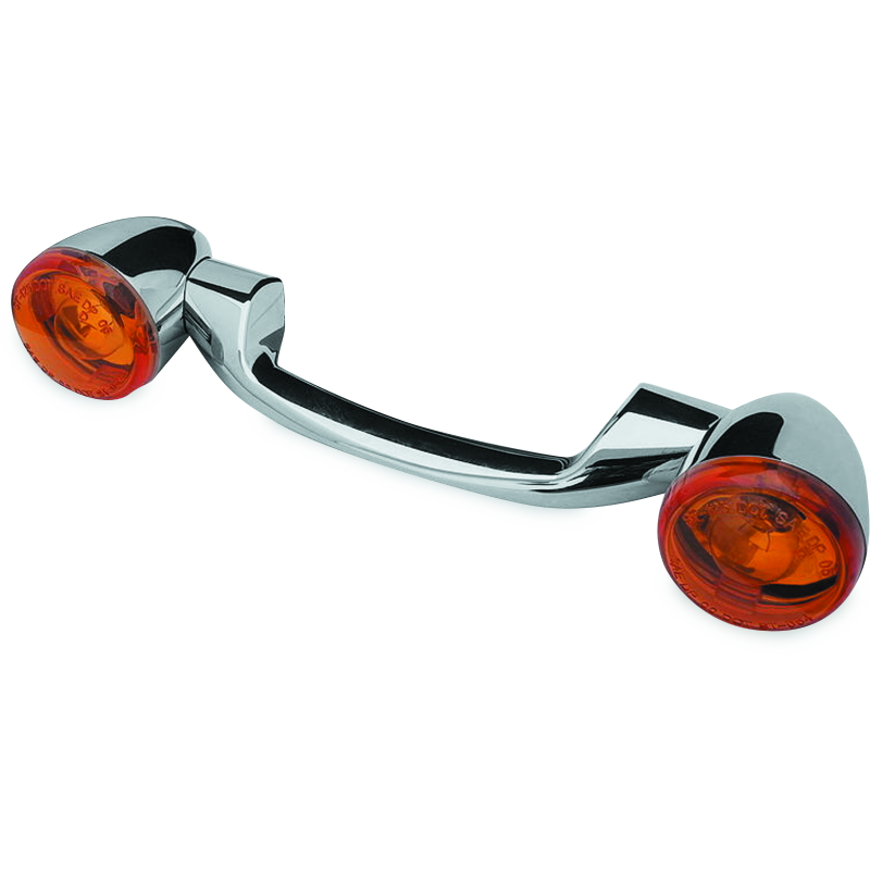 Bikers Choice 491156 - BKC491156 - Bikers Choice 91-08 Touring 86-17 FLST Narrow Chrome Rear Turn Signal Bar Kit W/Amber Lens - Shipped in Europe - Tuningsupply.com