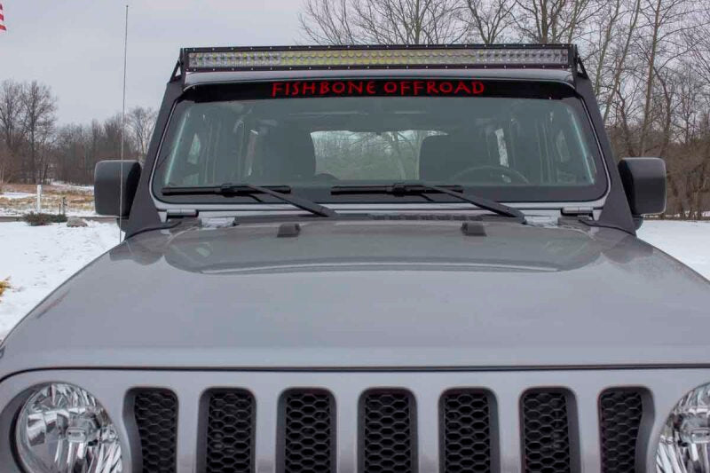 Fishbone Offroad FB21058 - FBOFB21058 - Fishbone Offroad 2018+ Jeep Wrangler JL Windshield Light Bracket - Shipped in Europe - Tuningsupply.com
