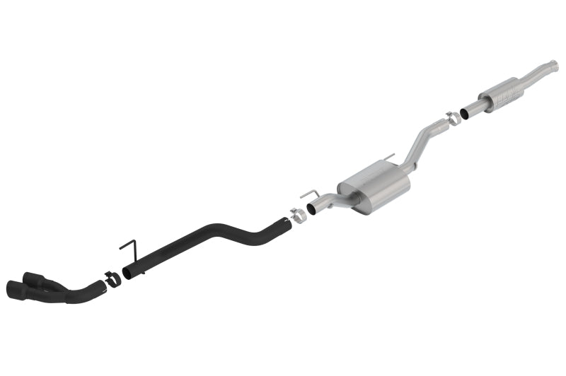 Borla 140813CB - BOR140813CB - Borla 2020 Jeep Gladiator JT 3.6L V6 AWD ATAK Dual Side Catback w/ Black Tips - Shipped in Europe - Tuningsupply.com