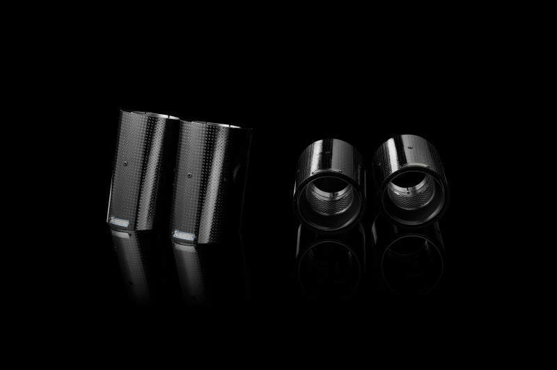 Akrapovic TP-CT/3 - AKRTP-CT/3 - Akrapovic 07-13 BMW M3 (E90/E92/E93) Tail Pipe Set (Carbon) - Shipped in Europe - Tuningsupply.com