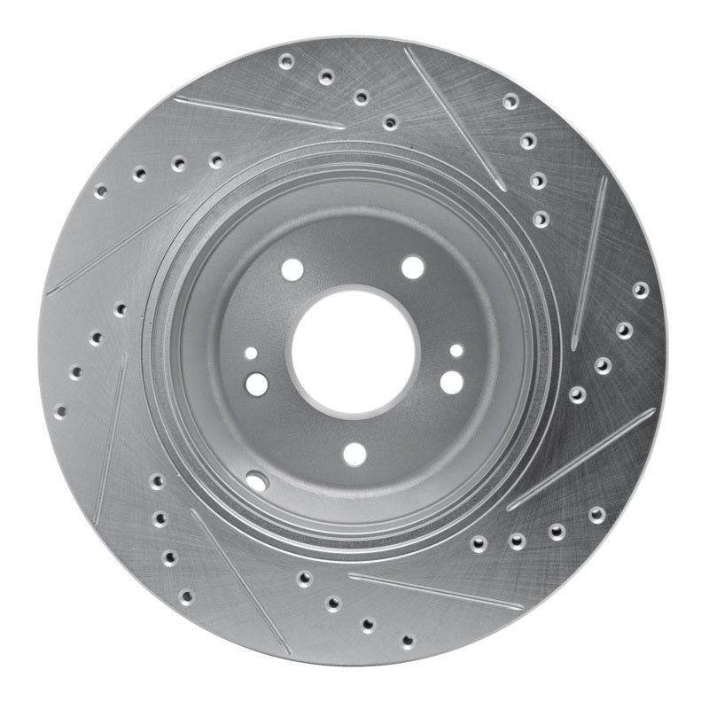 R1 Concepts 631-03056L - RNC631-03056L - R1 18-23 Genesis G80 Rear Left Drilled & Slotted Silver Brake Rotor - Shipped in Europe - Tuningsupply.com