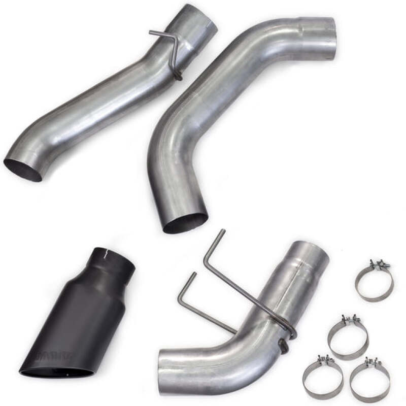 Banks Power - GBE49798-B - Banks Power 19-23 Dodge Ram Crew Cab 6.7L Cummins Monster Exhaust - SS Single Exhaust w/ Black Tip - Shipped in Europe - Tuningsupply.com