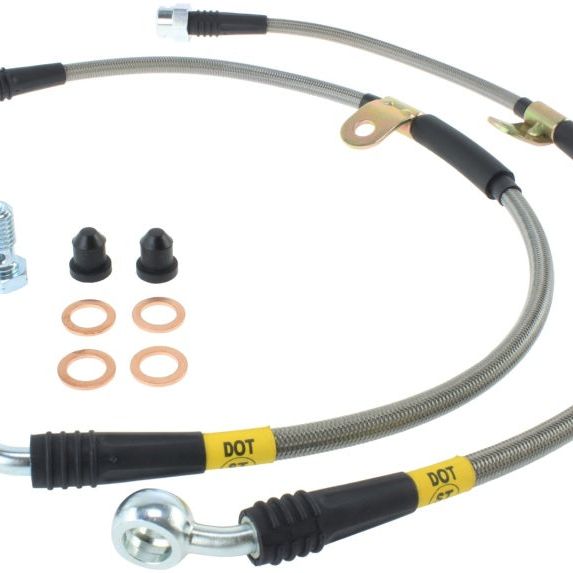 Stoptech 950.66002 - STO950.66002 - StopTech 07-08 Cadillac Escalade Stainless Steel Front Brake Lines - Shipped in Europe - Tuningsupply.com